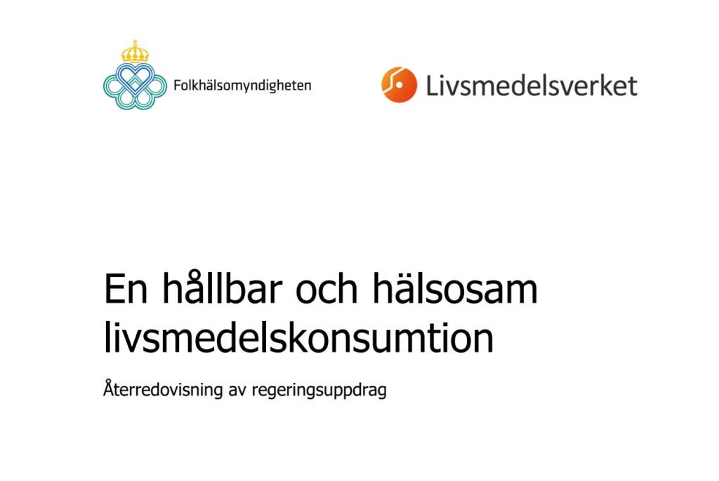 En hållbar och hälsosam livsmedelskonsumtion