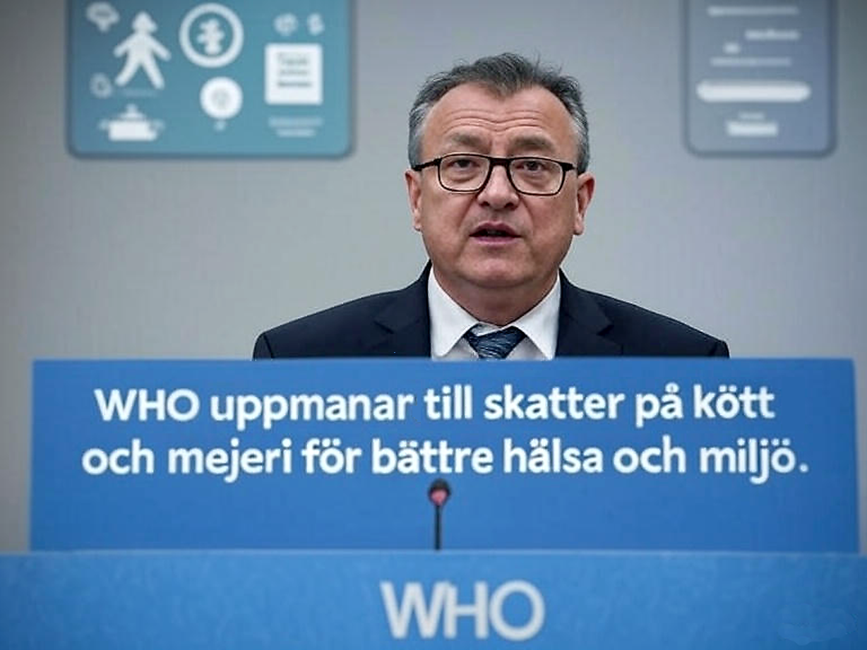 WHO rapport visar att skatter på kött och mejeri kan rädda 170000 liv årligen i EU