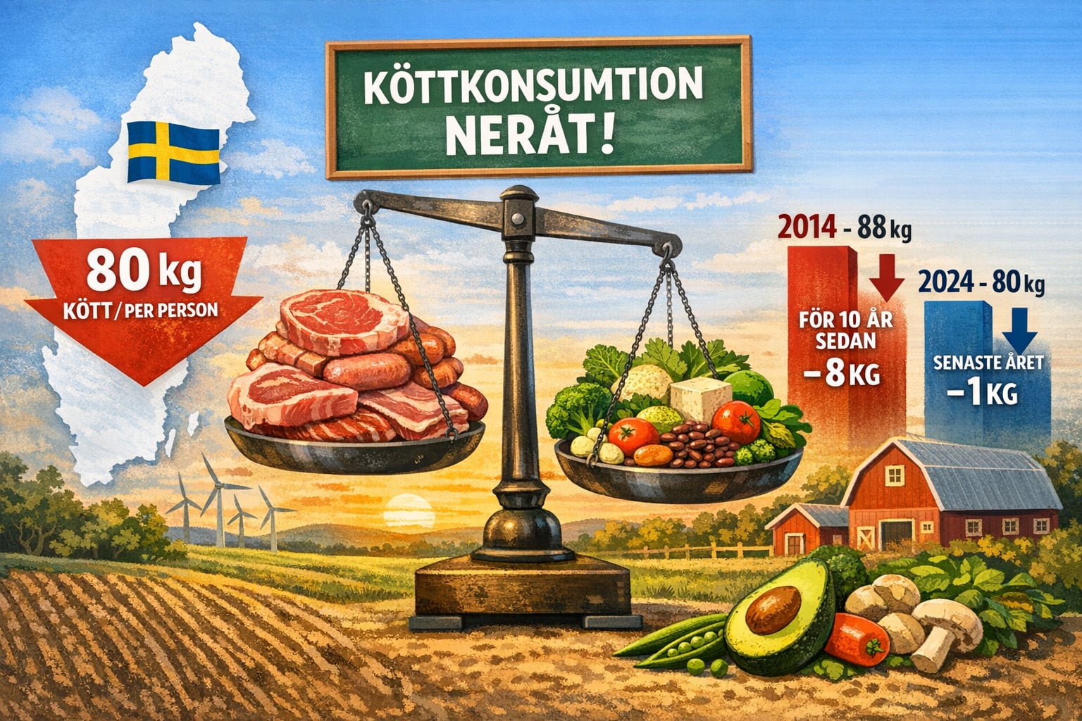 Köttkonsumtion 2025