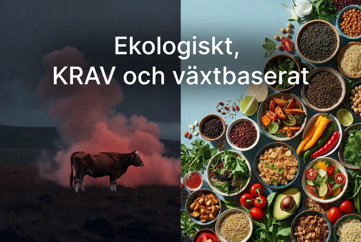 Ekologiskt och KRAV samt växtbaserat