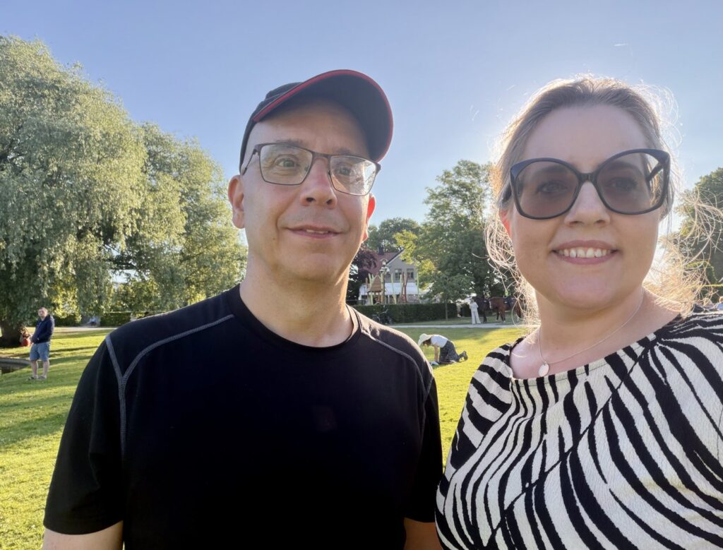 Linda och Jonas från Hållbart Matsystem i Almedalen i Visby